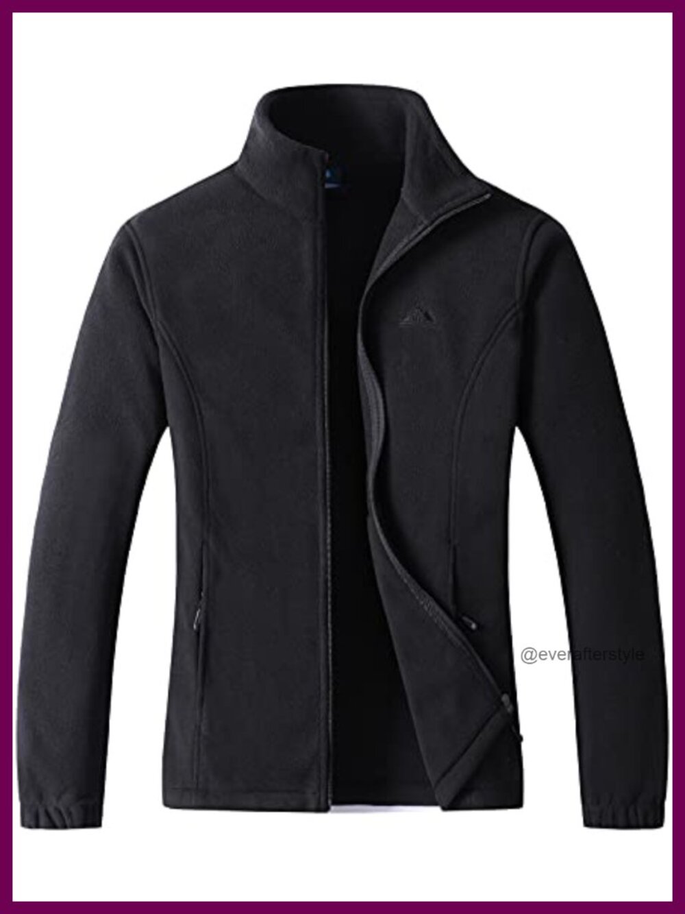 Full Zip Polar Fleece Jacket Soft Microfleece Outdoor Coat